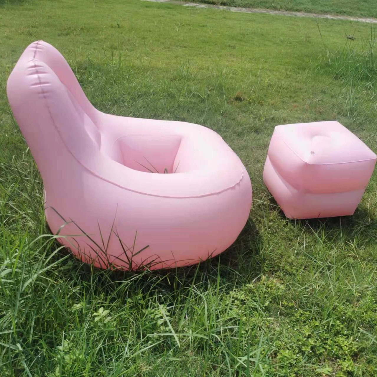 Chair Inflatable Sofa Foot Stool Ottoman Inflatable Furniture Bbl