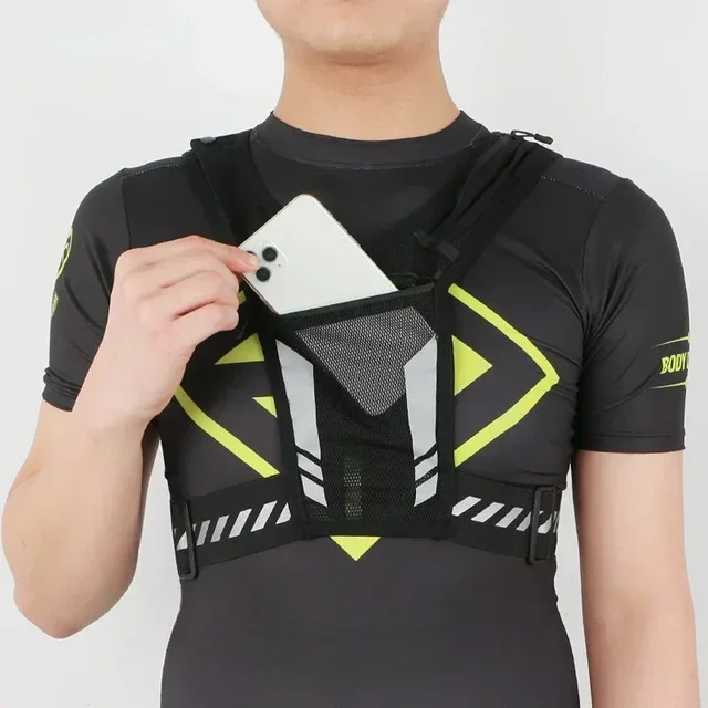 Reflective Running Backpack Universal Lightweight Sport Running Vest Mobile Phone Cards Bag For Jogging Fitness Male Female Vest 5