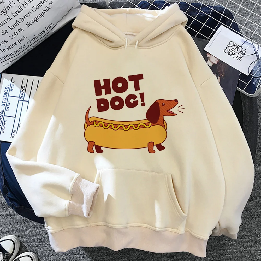 SausageDogDachshundhoodieswomenharajukuanimestreetwearsweater