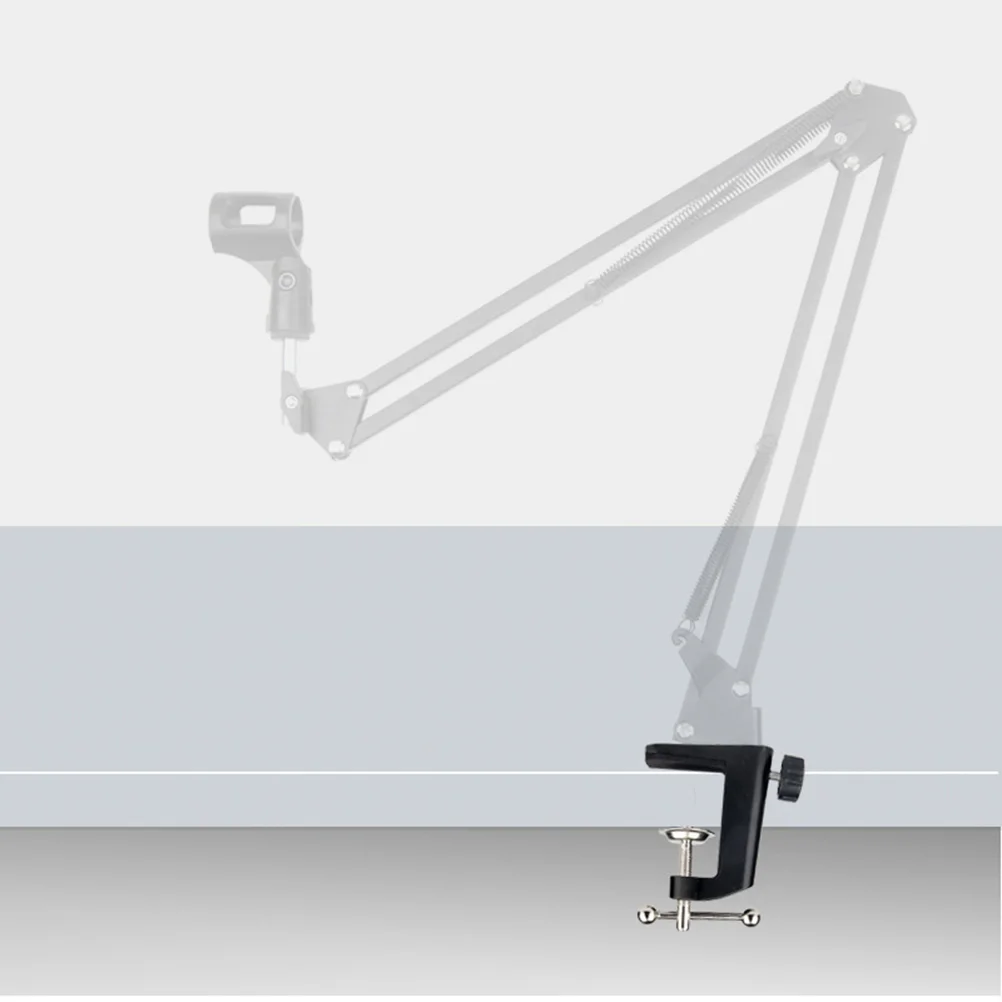 Shape Desk Table Mount Clamp Microphone Stand Scissor Arm Bracket Desktop Lamp Holder