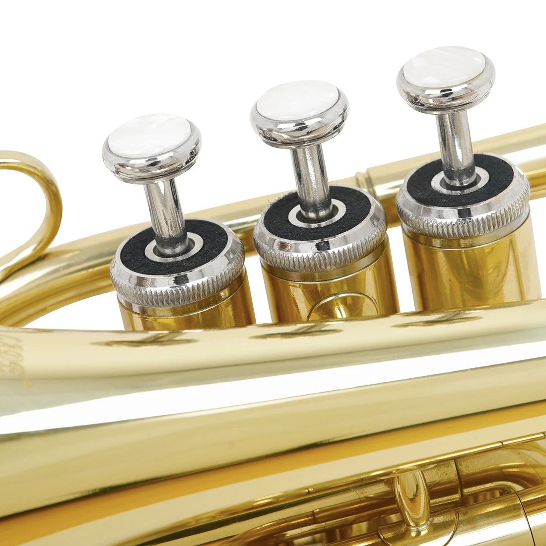 SLADE LDP650 Mini Pocket Trumpet Bb Tune Brass Body Cornet Brass Instruments with Case Glove Mouthpiece Parts & Accessories trumpet instrument