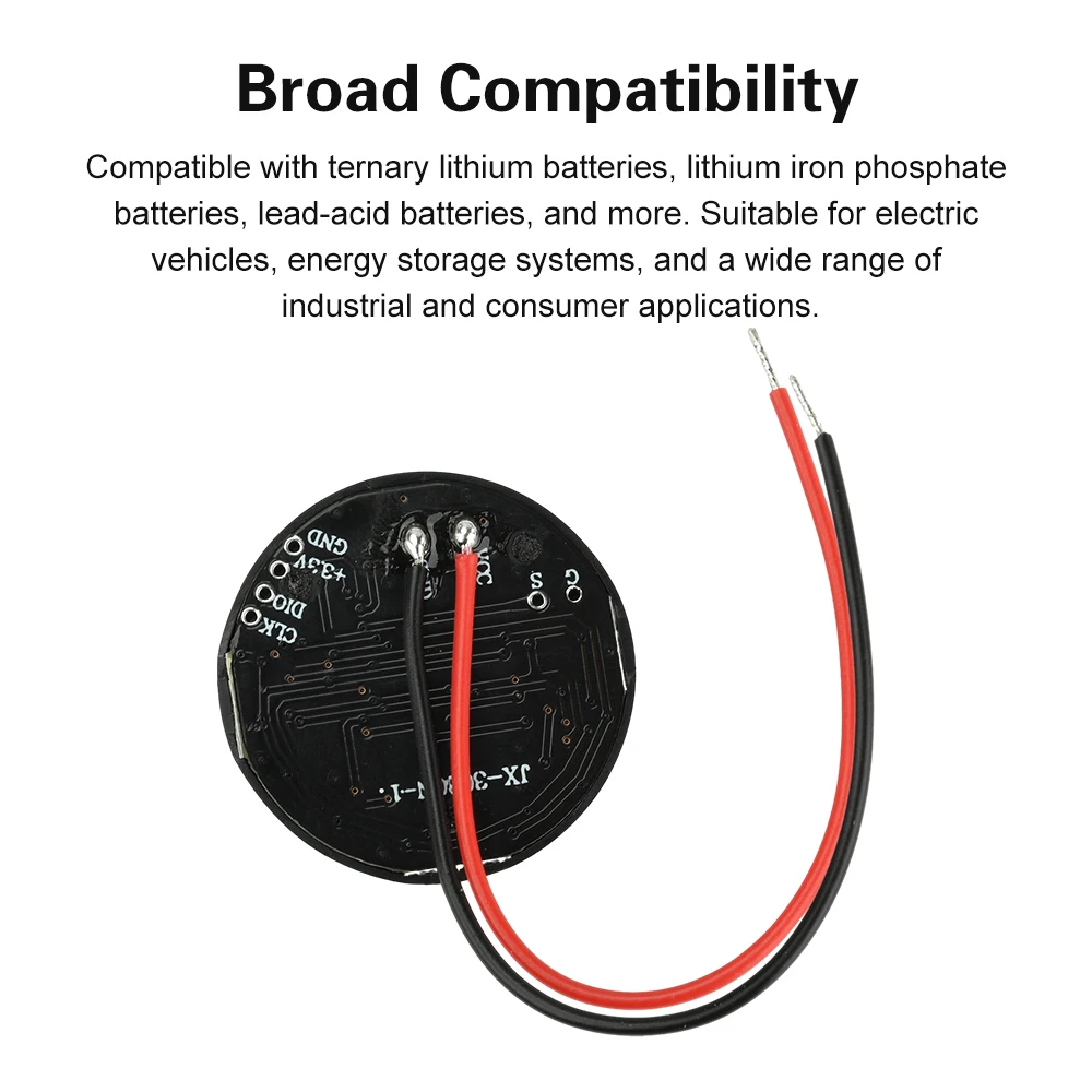 DC7-55V 3S-14S 원형 LED 배터리 충전 표시기 보드 배터리 잔량 표시기 전압 배터리 충전 테스터 산성/리튬