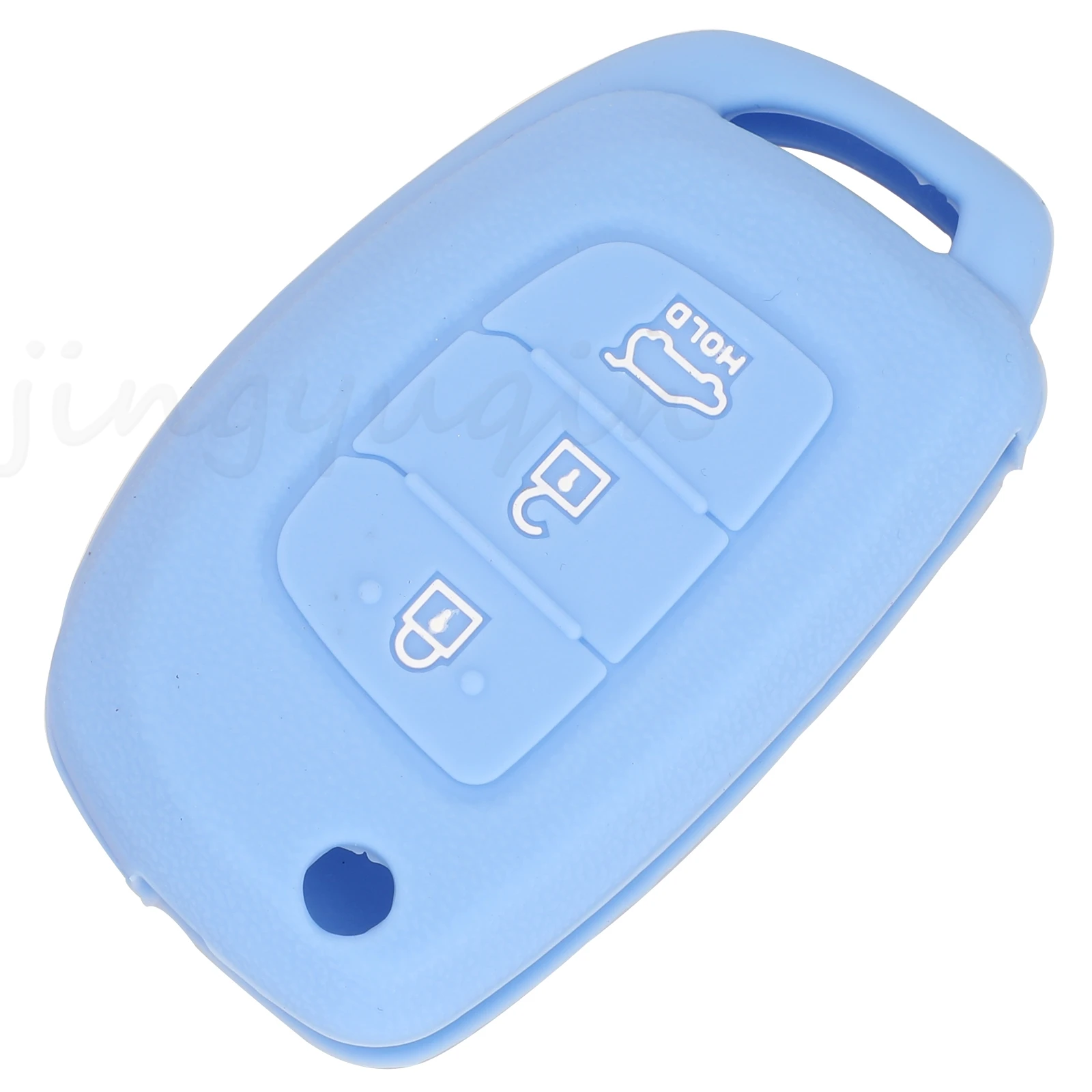 Remote Holder Protector 3 Button Silicone Key Cover Case For Hyundai Creta I10 I20 Tucson Elantra Santa Fe key case car key shell car remote key car key key shell