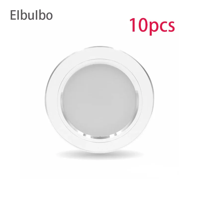 EIbuIbu 10Pcs High Brightness Circular Ceiling Light 220V 5W 9W 12W 15W 18W Commercial Indoor Bedroom Embedded Ceiling Light