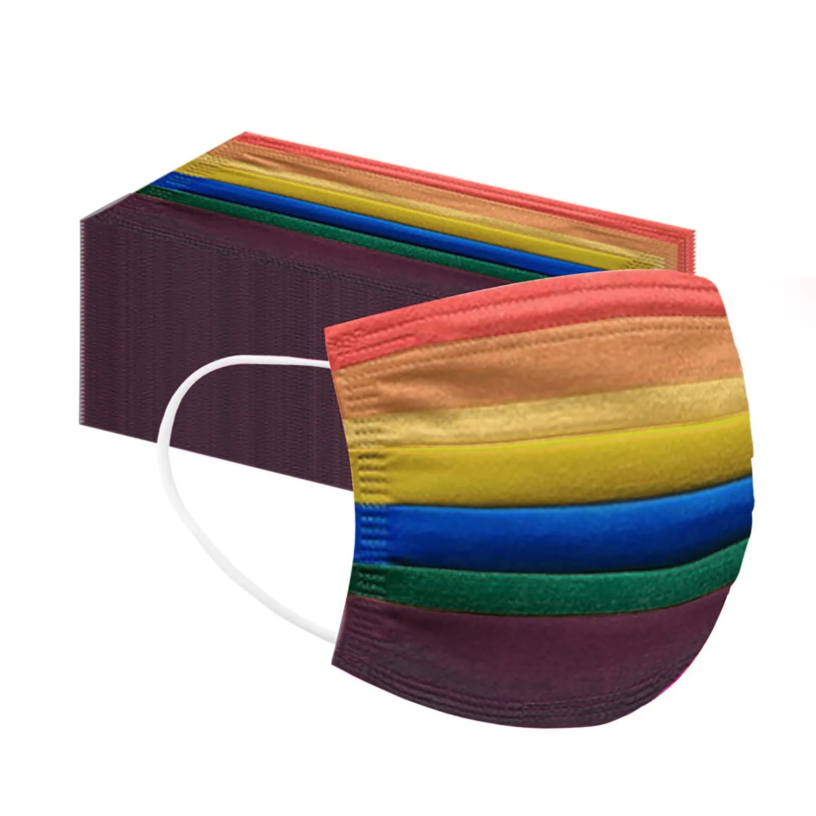 Disposable Safety Face Mask Personal Breathable Facial Mask 3Ply Ear Loop Outdoor Dust-Proof Face Protective Disposable