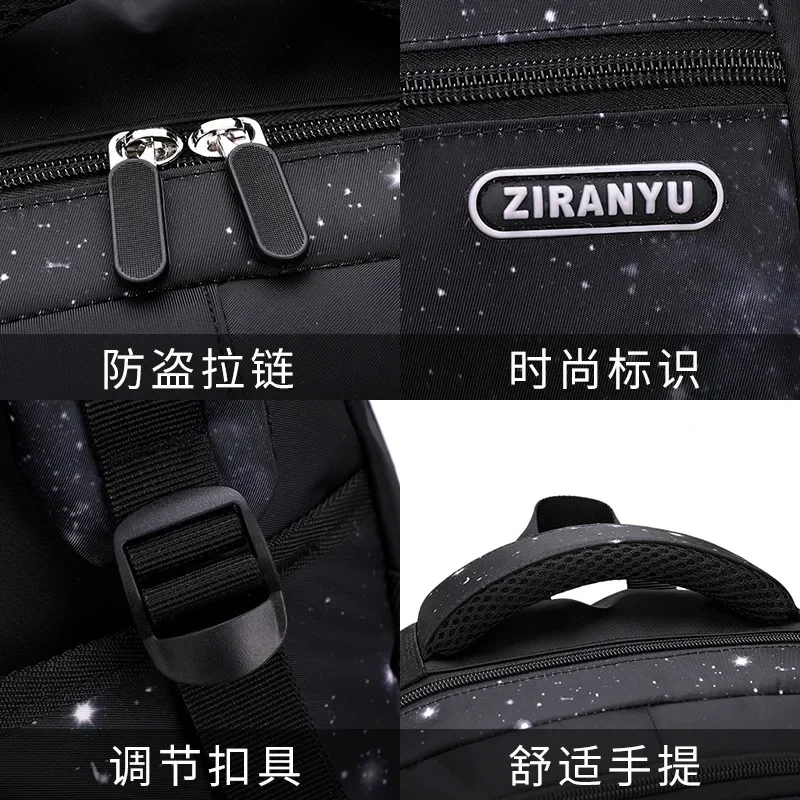 Carry on Kids' Luggage Primary Junior High School Bag Rolling Backpack for Boys Wheeled Bag with Lunch Box Trolley School Bags 5