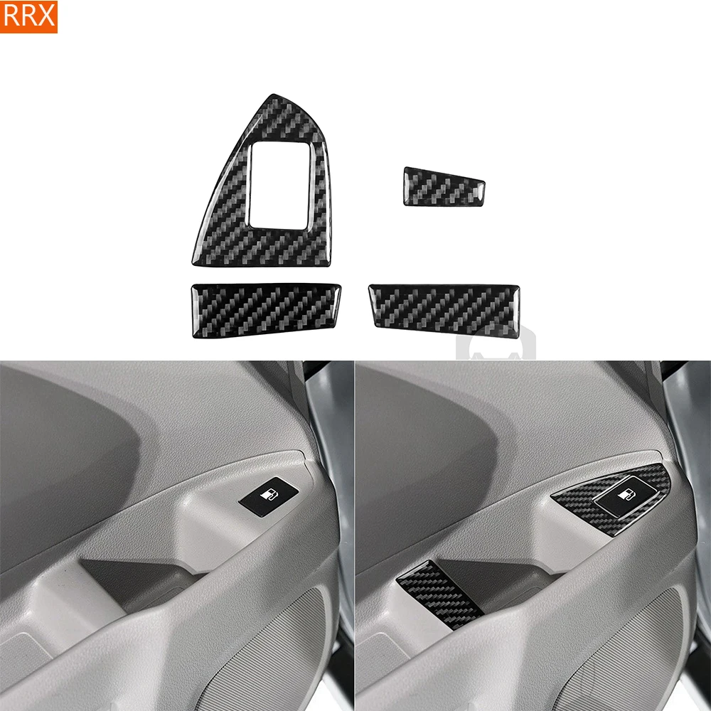 

For Honda Ridgeline 2017 2018 2019 2020 Front Door Armrest Storage Box Frame Cover Carbon Fiber Sticker Car Interior Accessories