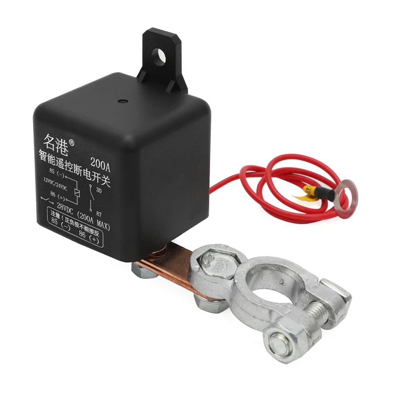 Universal Batterie Schalter Relais Integrierte 200A 120A Cut Off Isolator  Master Schalter 12V Drahtlose Fernbedienung Trennen Auto Zubehör