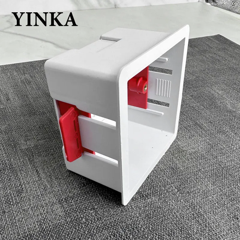 Фото Пластиковая Монтажная Нижняя коробка для выключателя YINKA, Белая настенная Монтажная коробка для выключателя, 86*86*48 мм №1