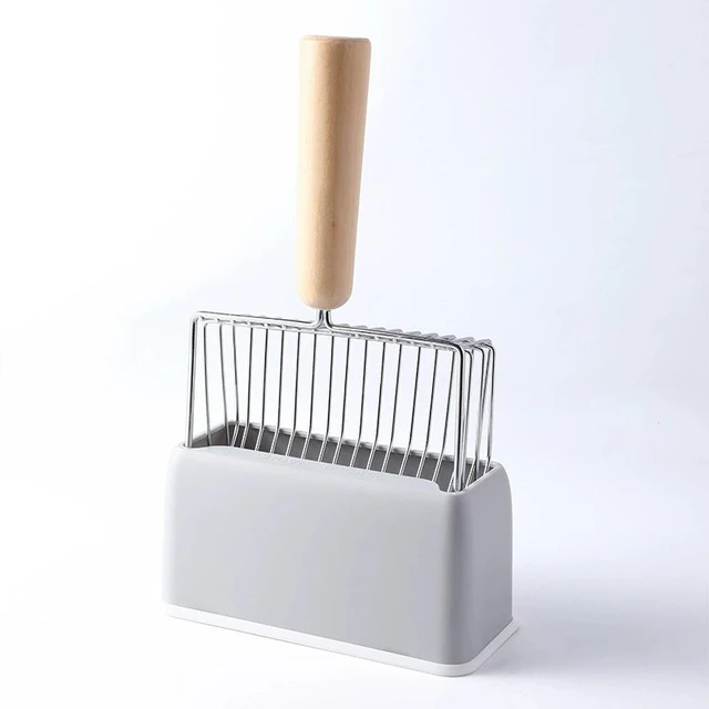 Stainless Steel Cat Litter Scoop Set – Durable & Easy-to-Use Litter Shovel for Efficient Cleaning, Rust-Proof Pet Waste Remover