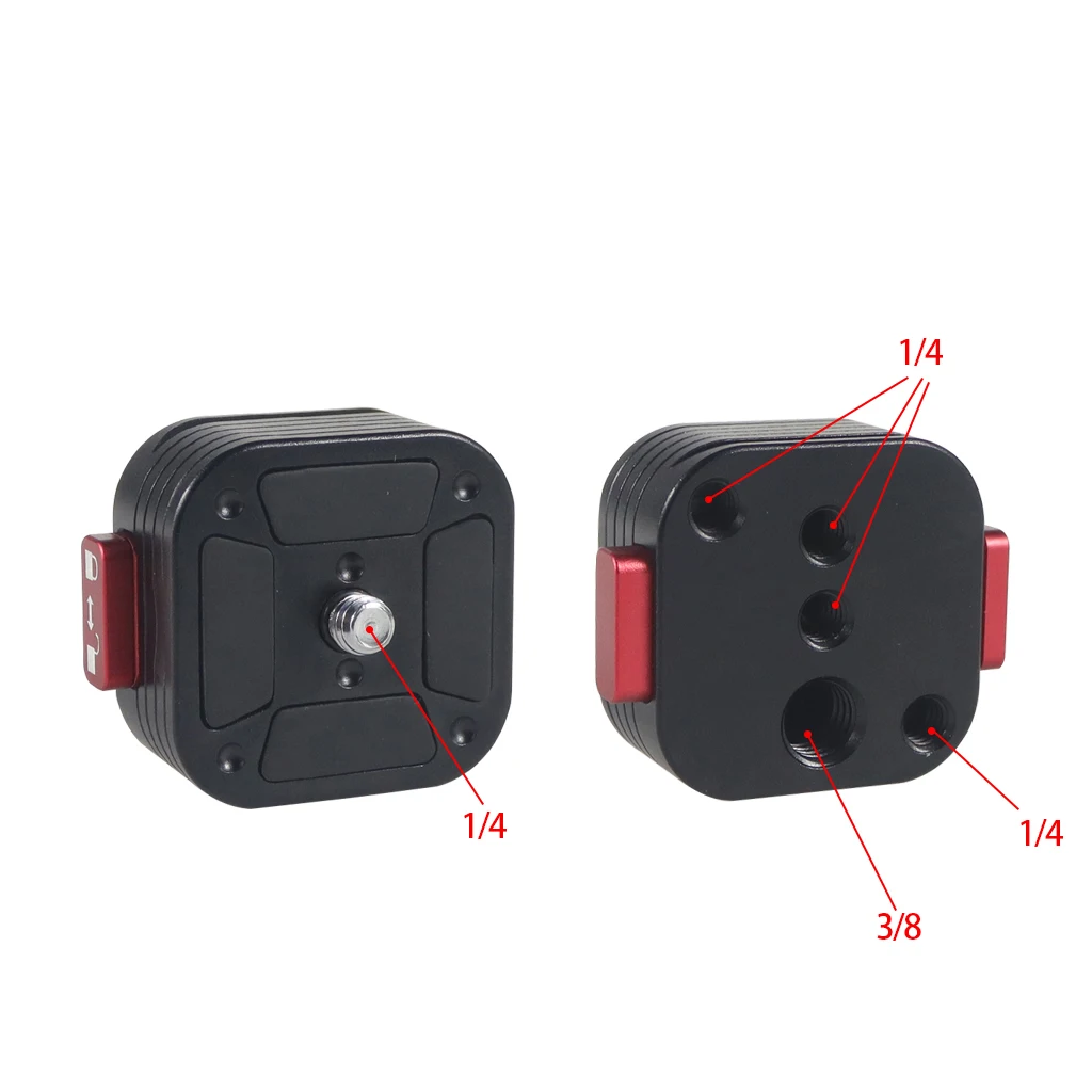 Description Picture 2 of itemAluminum Alloy Quick Release Tripod Monopod Head Screw Adapter Mount ( Arca-type Compatible) SLR Camera Clamp Universal Base