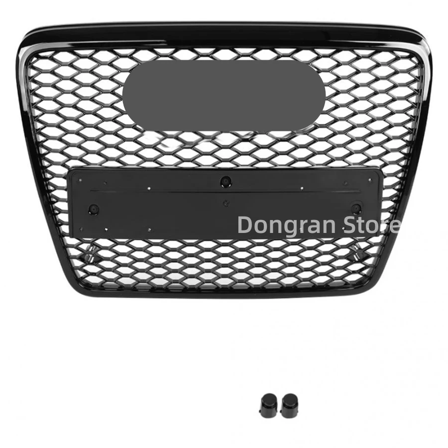 

Front Sport Hex Mesh Honeycomb Hood Grill Gloss Black For A6/S6 C6 2005 2006 2007 2008 2009 2010 2011 For RS6 Style