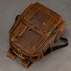 Hot Multifunction Fashion Men Backpack Vintage Leather Backpack Leather School Bag Neutral Large Travel Backpack Daypack Men 6