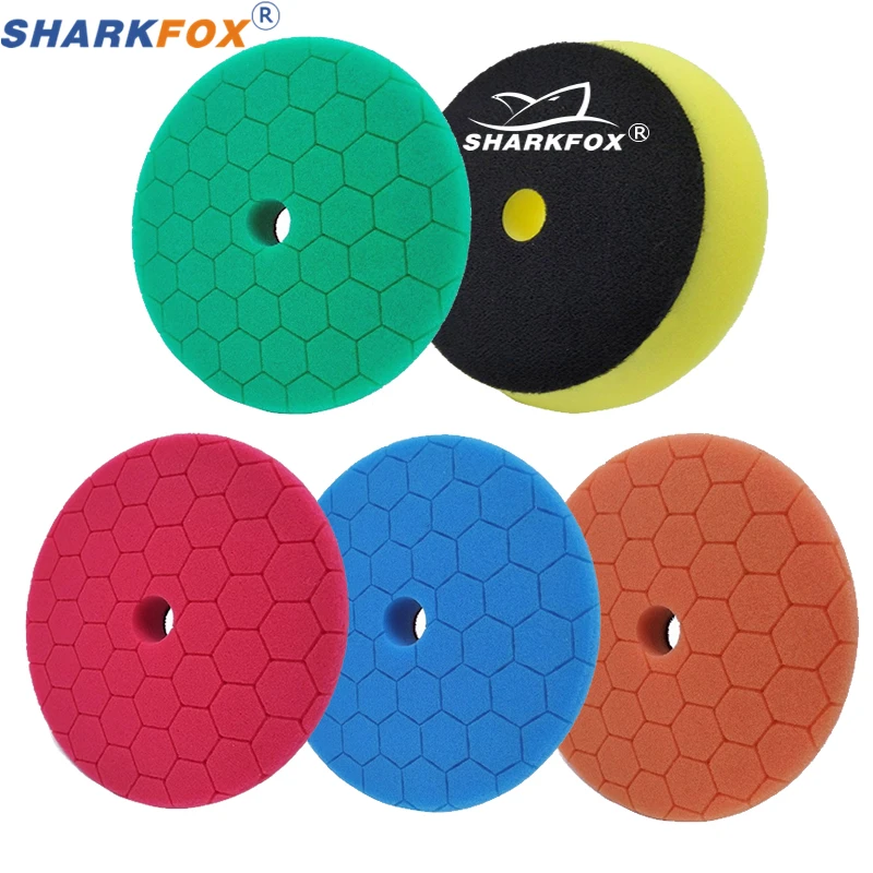 Car Polishing Pad 3/5/6Mix Color Car Polishing Pads With Hook&Loop For DA/RO/GA er Polisher