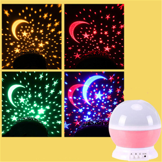 Projector Starry Sky Rotating LED Night Light Planetarium Children Bedroom Star Night Light Moon Light Kids Gift Night Lamp