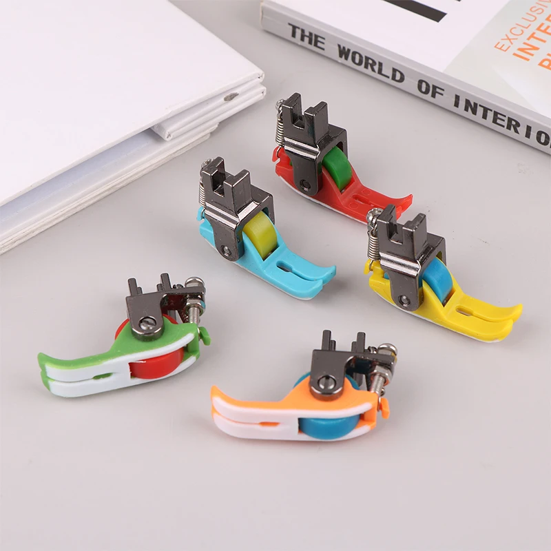 1pc Universal Industrial Sewing Machine Leather Roller Wheel Presser Foot Of Flat Car Thick Fabric Clothing Replace Presser Feet 4