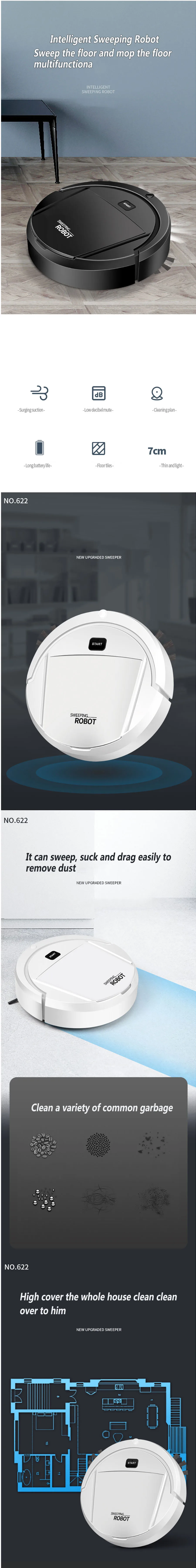 Description Picture 3 of itemNew Automatic Sweeping Cleaning Machine Robot Vacuum Cleaner Smart Charging Intelligent Vacuum Cleaner For Home