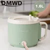 Electric Cooking Pot Multifunction Rice Cooker Mini Portable 1.6L Instant Noodles Fast Food Pot Porridge Soup Hot Pot Frying Pan 1