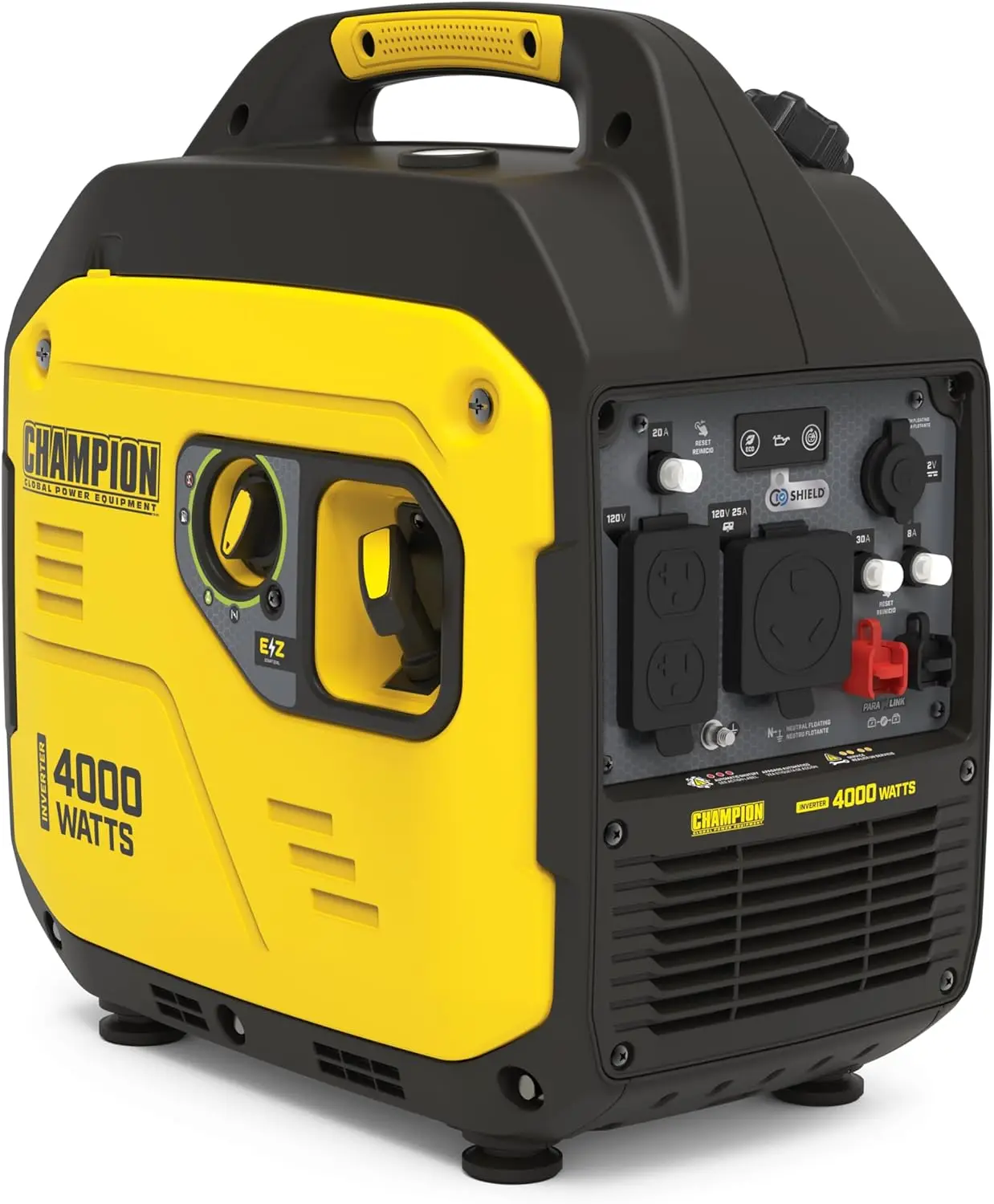 4000-Watt RV Ready Portable Inverter Generator with Quiet Technology and CO Shield