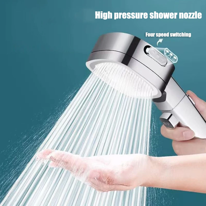 Showerhead Holder High Pressure Water Saving Adjustable One-key Stop Water Massage Sprayer Household