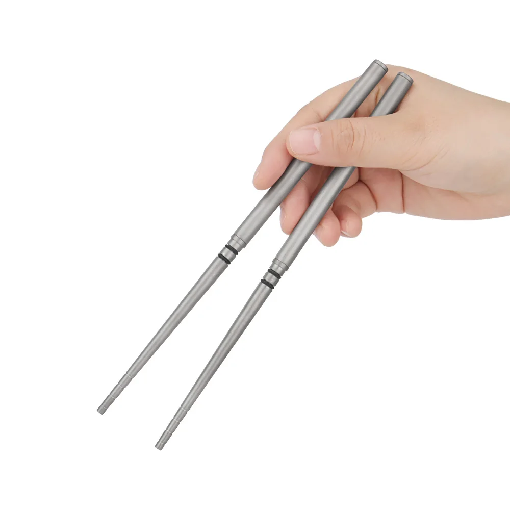 Titanium Folding Portable Camping Chopsticks Picnic Outdoor Titanium Alloy Chopsticks 6