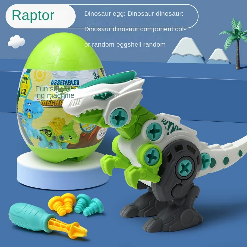 Démonter les jouets dinosaures pour les enfants - Construction Dino Egg  Play Kit avec tournevis Bricolage Construction Ingénierie Ensemble Stem