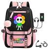 Dandys World Printed USB Charging Backpack for Teenage Girl 2025 Fashion School Bags Kids Sunflower Cartoon Backpack Laptop Bags 6
