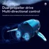 Underwater RC submarine Remote Control Whales shark Submarines Boat toy Ship Diving In Pools Lake Gift water toys for children 5