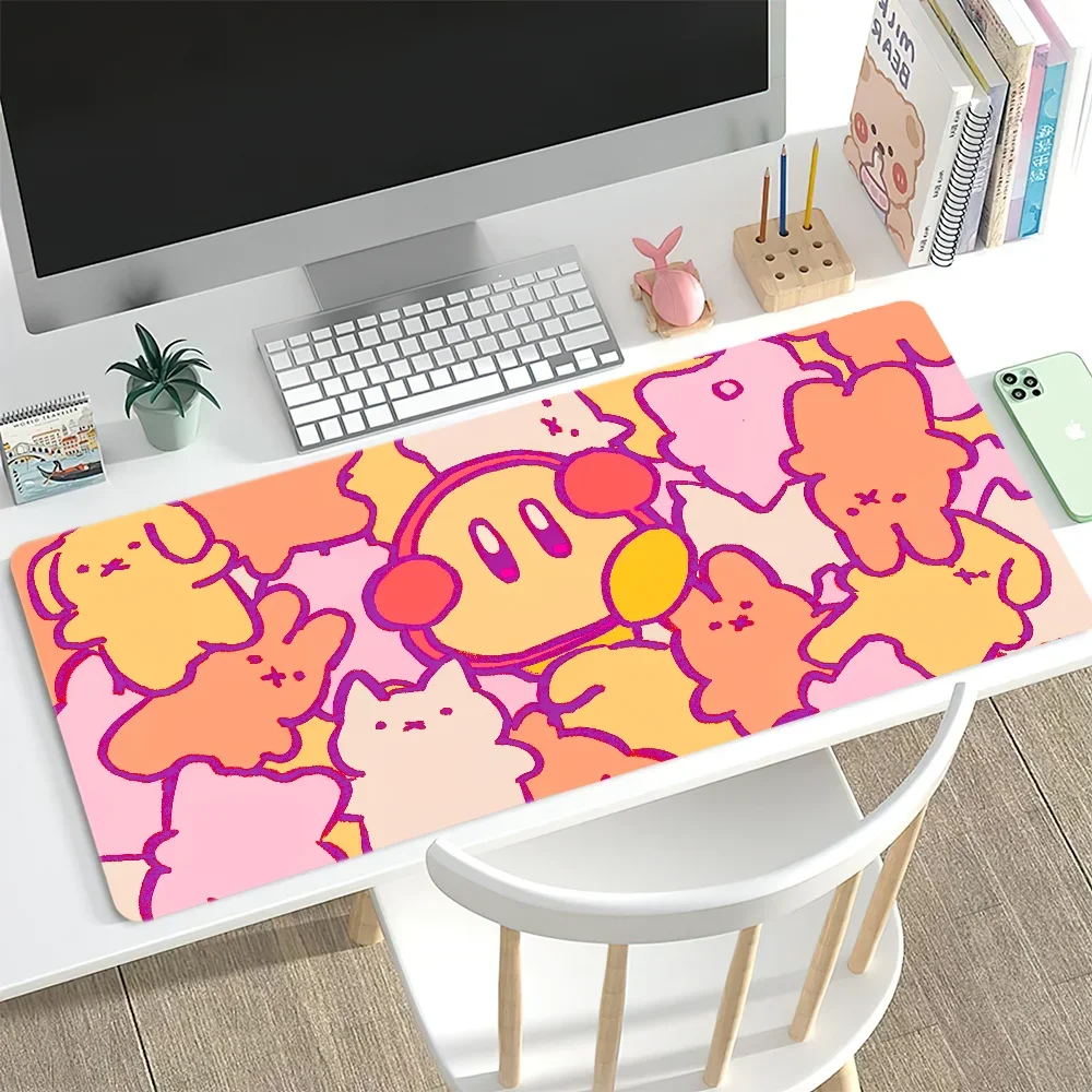 Kawaii K-Kirbys Large PC Mouse Pad For Non-Slip Gaming Laptops Gamer Carpet Keyboard Mat Desk Protector 3