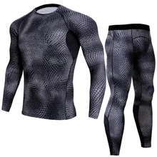 

New Quick-Drying Outfit Men's Workout Clothes Breathable Quick-Drying Top Running Sport Long Sleeve Tights
