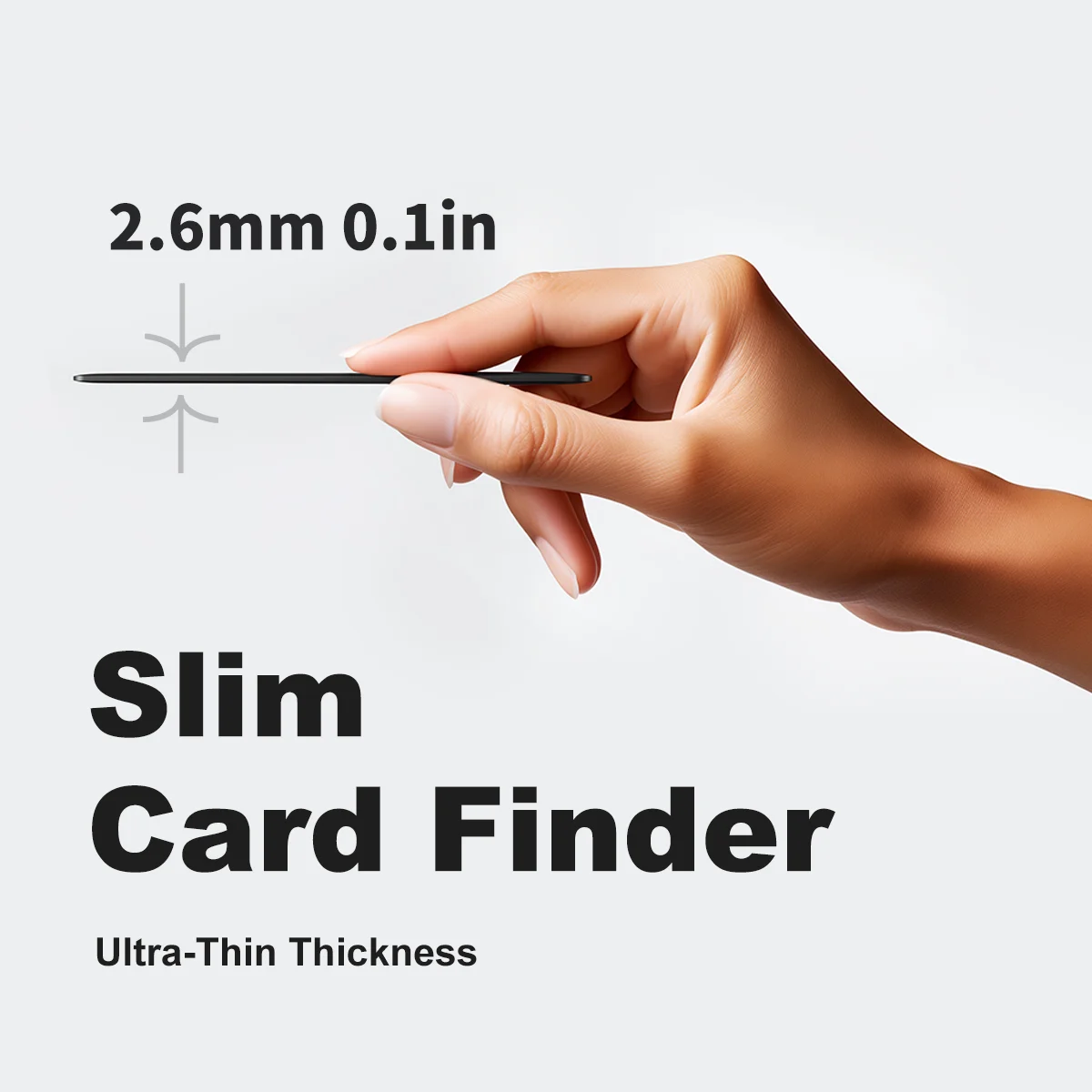 Wallet Tracker Card Rechargeable Wallet Finder Works with Apple Find My Item Sorter for Luggage Tags Phone (iOS Only)