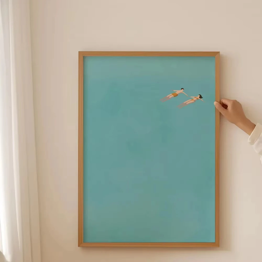 Minimalist Abstract Seashore Canvas Art 4
