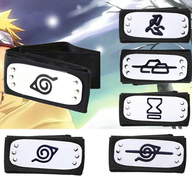 Naruto Headband Cosplay Anime Action Figures Uzumaki Uchiha Metal  Gold-plated Forehead Protector Halloween Birthday Party Toys - AliExpress