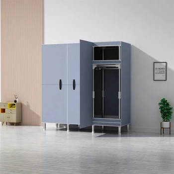 LEEGOHOME Wardrobes Closet Large Capacity Wardrobe Bedroom Furniture 125x45x170cm Steel Pipe Support Storage Household