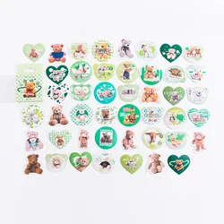 Cartoon Avocado Animal Stickers Set - Cute Decorative Flakes for Bullet Journaling, Scrapbooking, and School Supplies (45 PCS) (5)