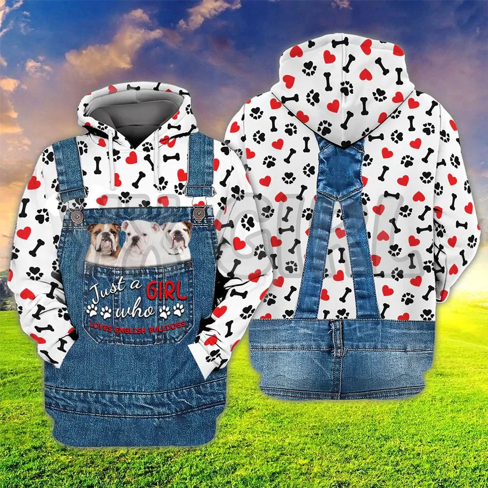 Just A Girl Who Loves German Shepherd 3D Printed Hoodies  Unisex Pullovers Funny Dog Hoodie Casual Street Tracksuit