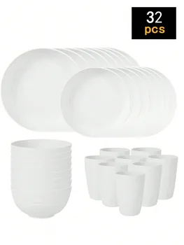 Plastic Tableware Set – Plates, Bowls & Cups 13