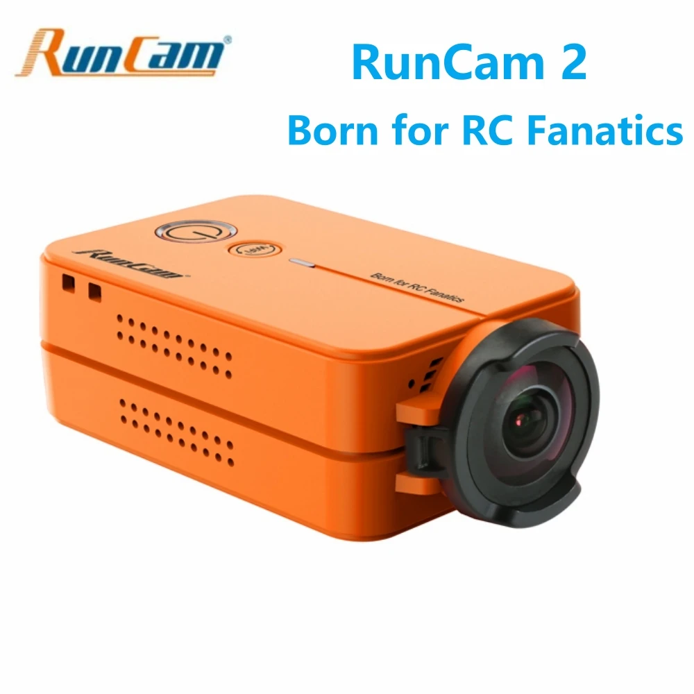 

RunCam2 Black Light Action Mini Outdoor Sport Drone Shooting Video Camera Recorder 1080P 60FPS HD Wi-Fi APP Replaceable Battery