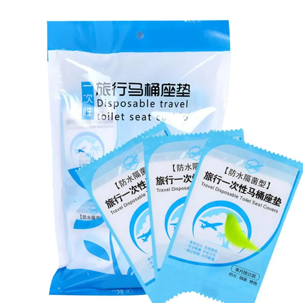 50Pcs/Set Great WC Pad Widely Applied Hygienic Toilet Mat Travel Disposable Toilet Seat Pad for Home Seat Cover