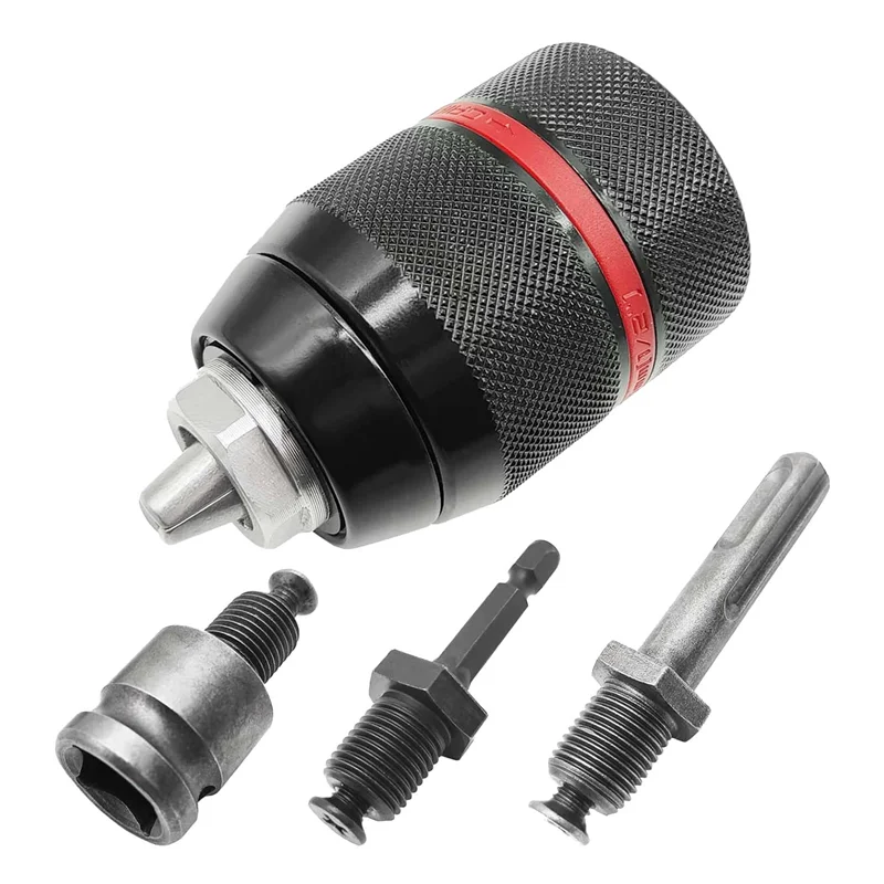 Keyless Quick Change Drill Chuck Adapter 1.5-13Mm