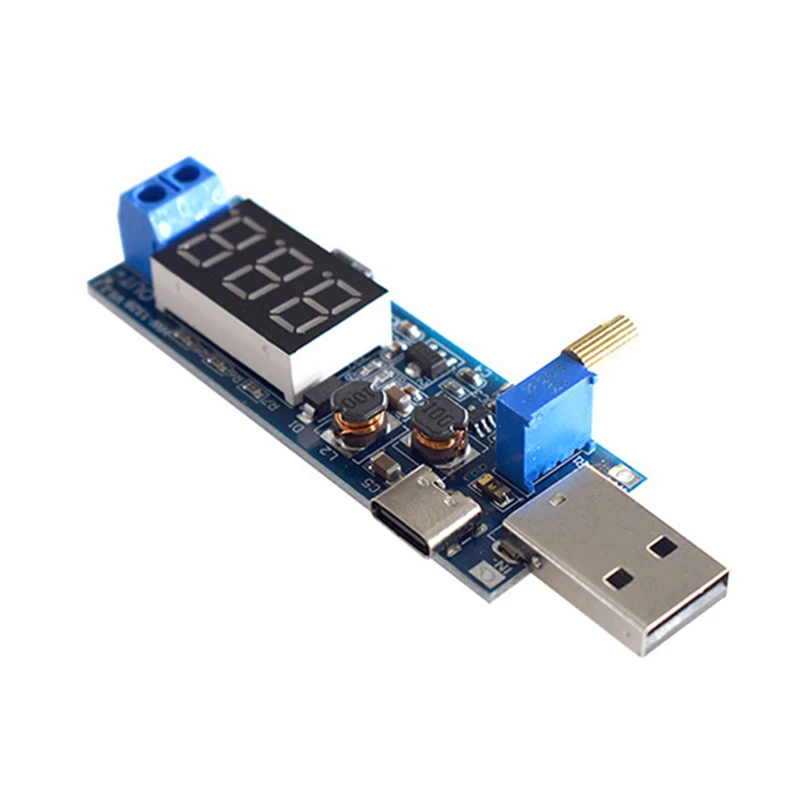 Adjustable USB Power Supply Module 5V to 3.5V 12V Digital Display