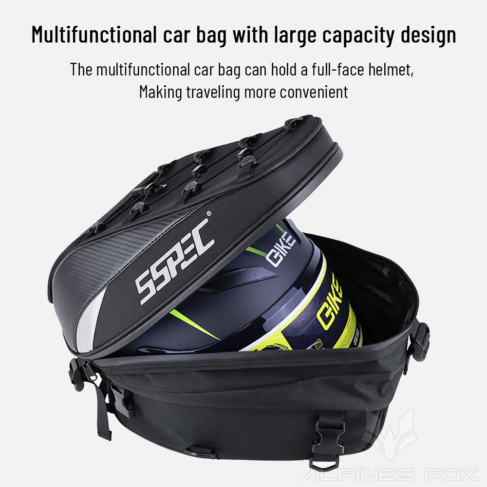 Sac À Queue De Moto, Sac De Siège Arrière Multifonctionnel Avec