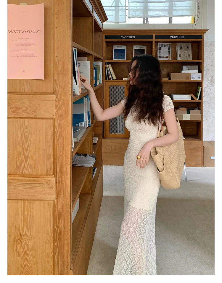 Elegant Mesh Two Piece Dress Set Slim Midi Dresses for Women Frence Retro Lace Y2K Bodycon Birthday Party Dress Prom Vestidos