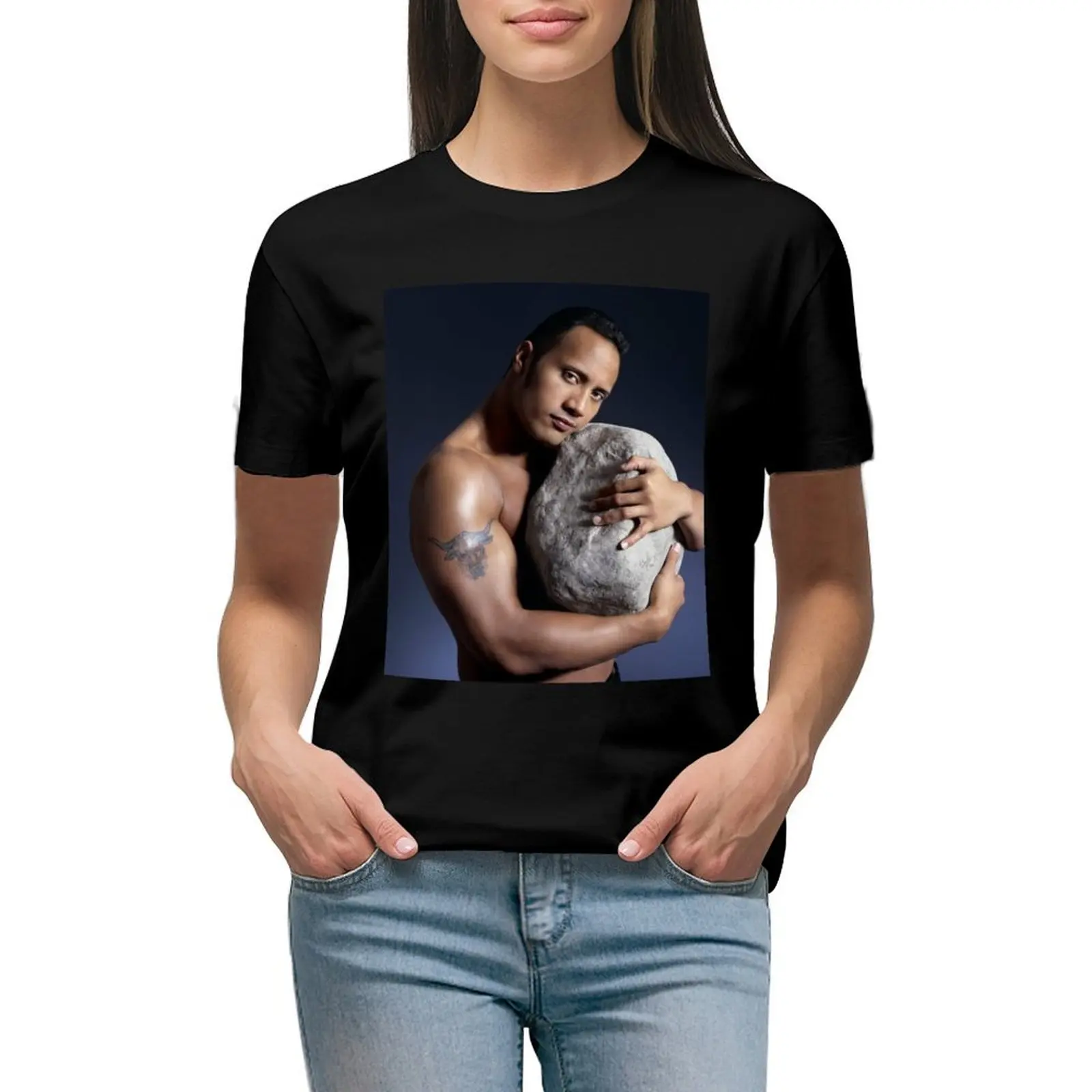 

Love Your Self The Rock T-shirt tops animal print shirt for girls Women's tee shirt