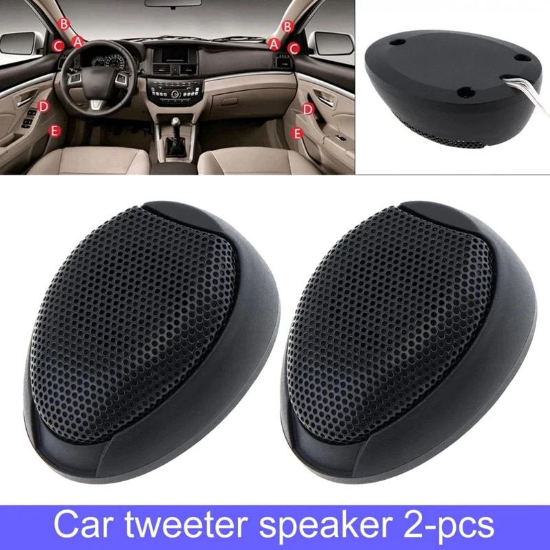 2Pcs Car Universal 12V 1000W Mini Audio Tweeter Speaker Horn For Car Audio System