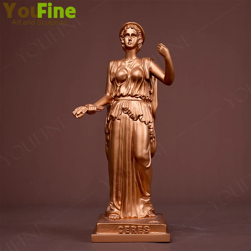 Bronzo Geres Statua Bronzo Diana Scultura Caccia Dea Bronzo Arte Figurina Per La Decorazione Domestica Ornamento Artigianato