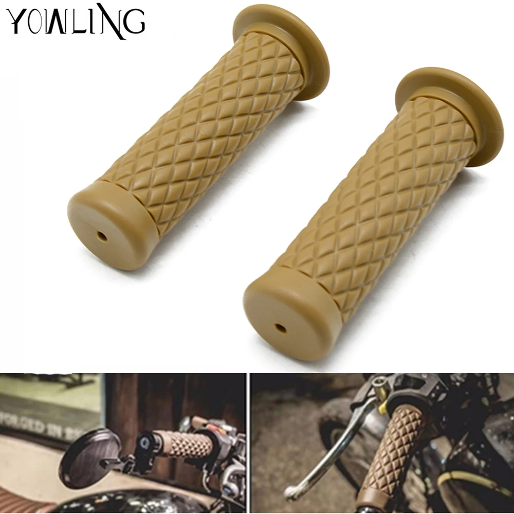 

Vintage 1pair Universal Rubber 7/8'' Motorbike Handle Hand Bar Motorcycle Hand Pro Grips Motocross Gel Handlebar Grips Practical