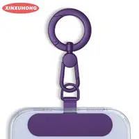 1 Pcs Metal Phone Lanyard Gasket Patch Rotatable Metal Buckle Hanging Steel Clip Card Cord Tab Mobile Phone Accessories 1