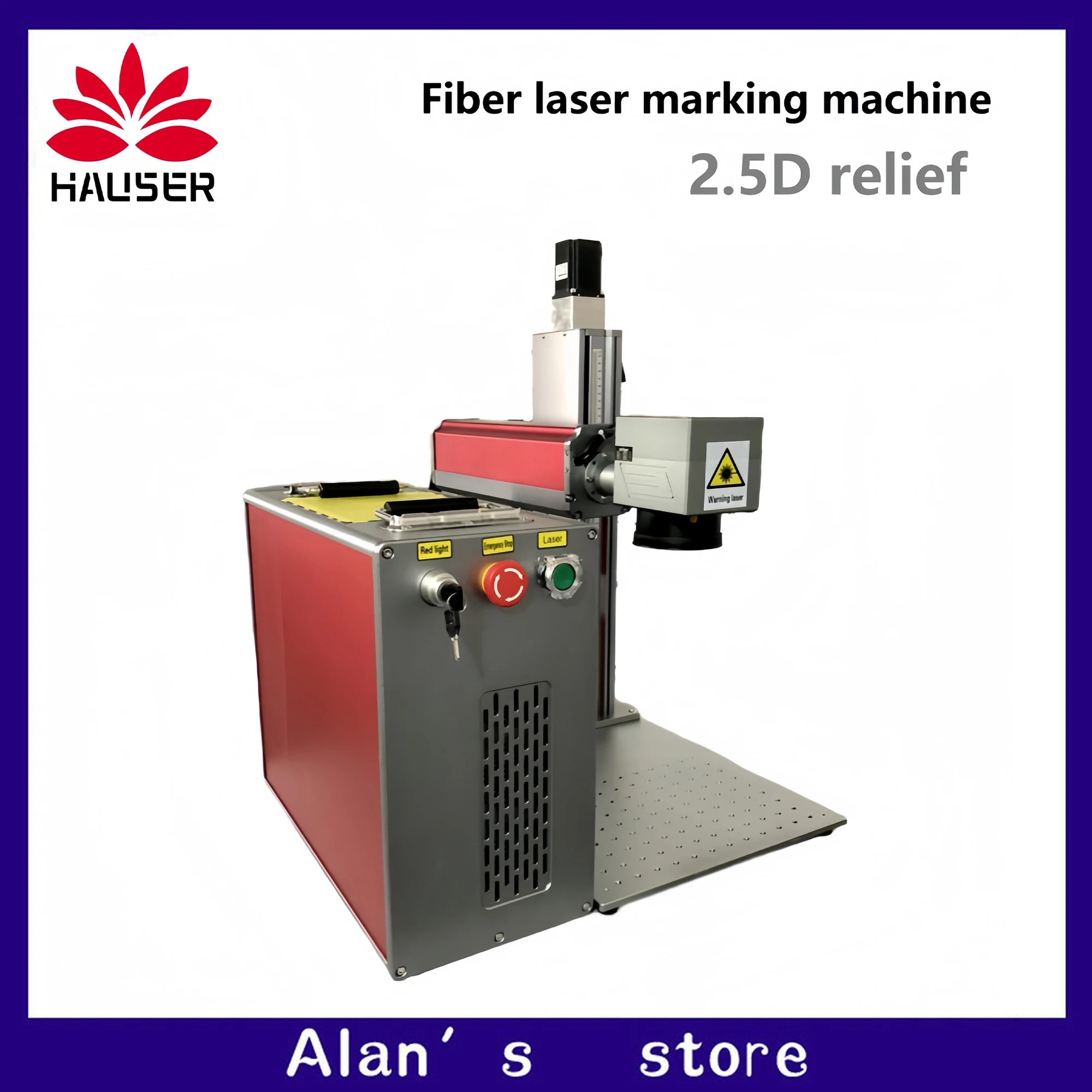 

2.5D fiber laser marking machine Raycus nameplate Ezcad3 software engraving machine DIY jewelry metal engraving