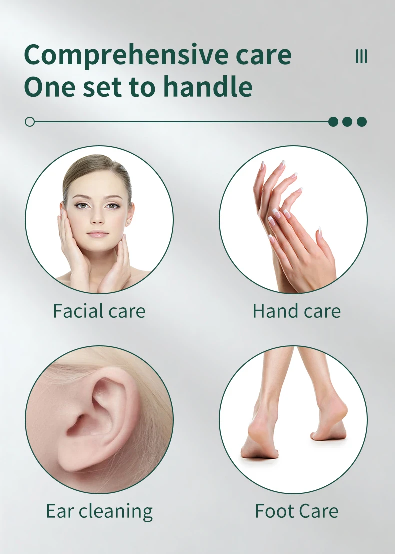 Description Picture 4 of item40Pcs Manicure Set Nail Clippers Kit Cuticle Scissors Stainless Steel Foot Care Tools with Leather Case Foot Rasps Callus Shaver